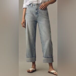 Pilcro mid rise wide leg jean size 27